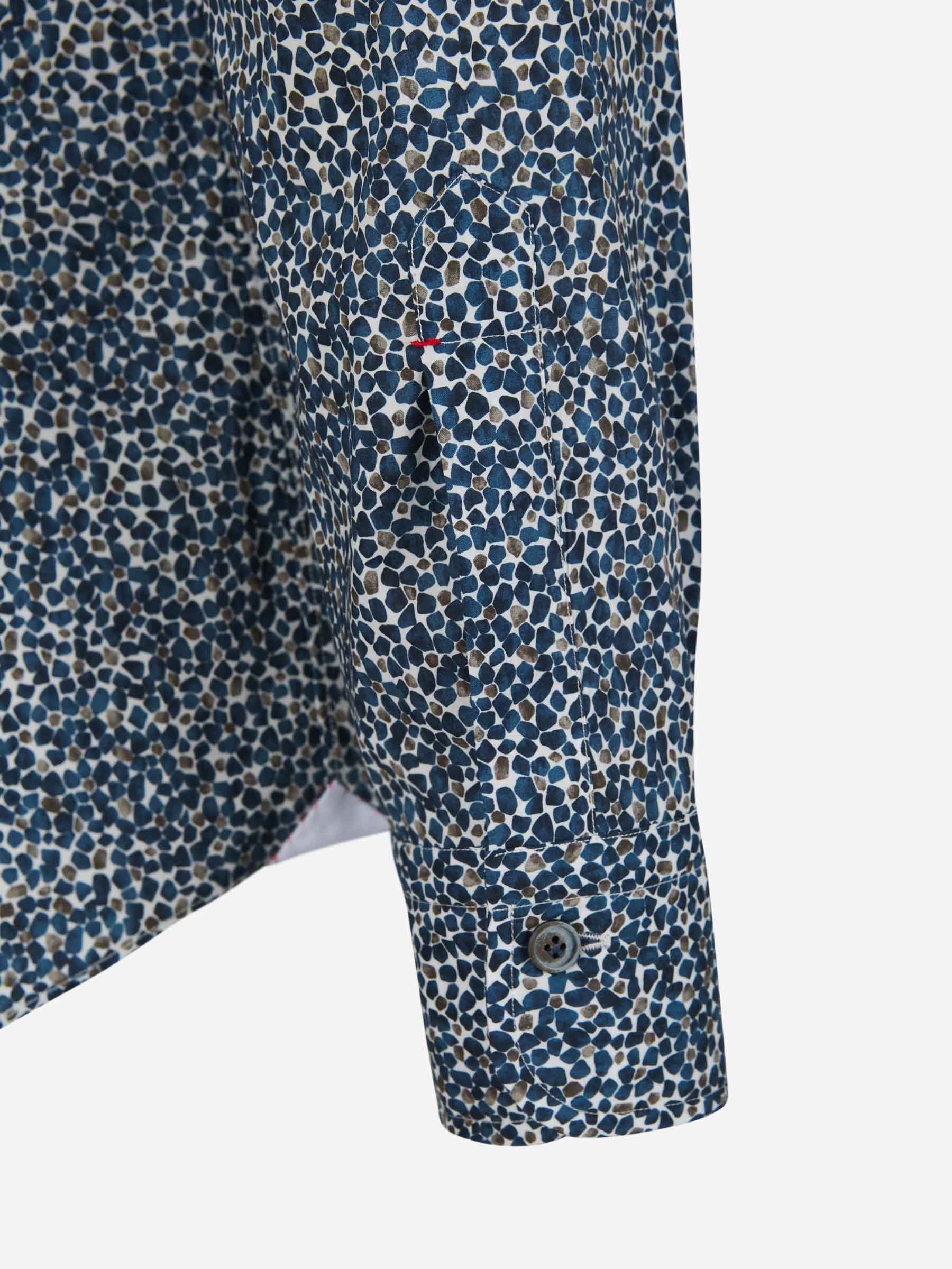Outlet online Santa Eulalia Hombre Camisa Algodon Estampada color Azul Noche sku 531-006095 01 - Foto 4