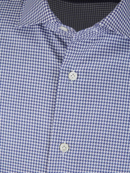 Outlet online Santa Eulalia Hombre Camisa Motivo Pata De Gallo color Azul Noche sku 531-006098 02 - Foto 7