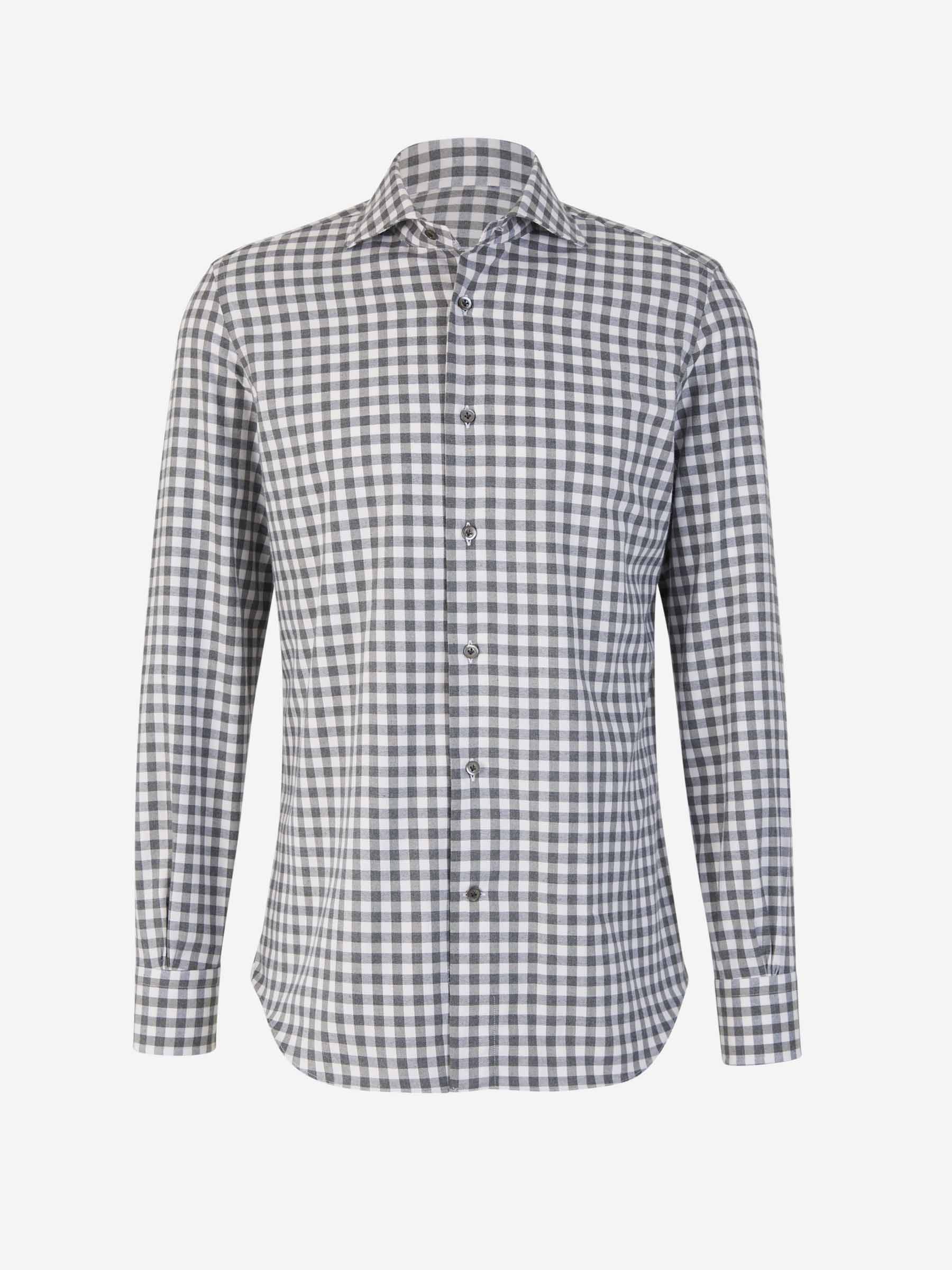 Outlet online Santa Eulalia Hombre Camisa Motivo Cuadros color Gris Carbon sku 531-006101 01 - Foto 1