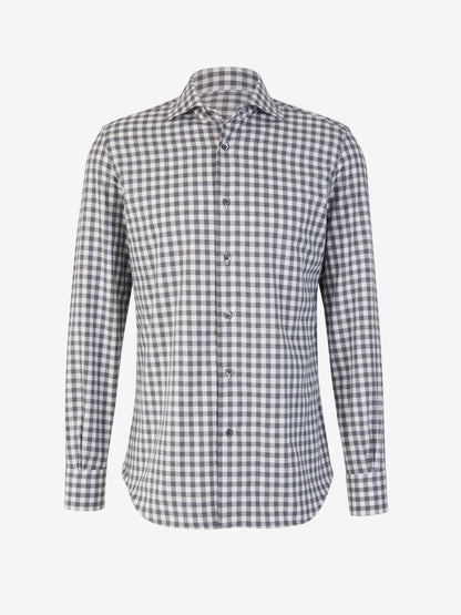 Outlet online Santa Eulalia Hombre Camisa Motivo Cuadros color Gris Carbon sku 531-006101 01 - Foto 1