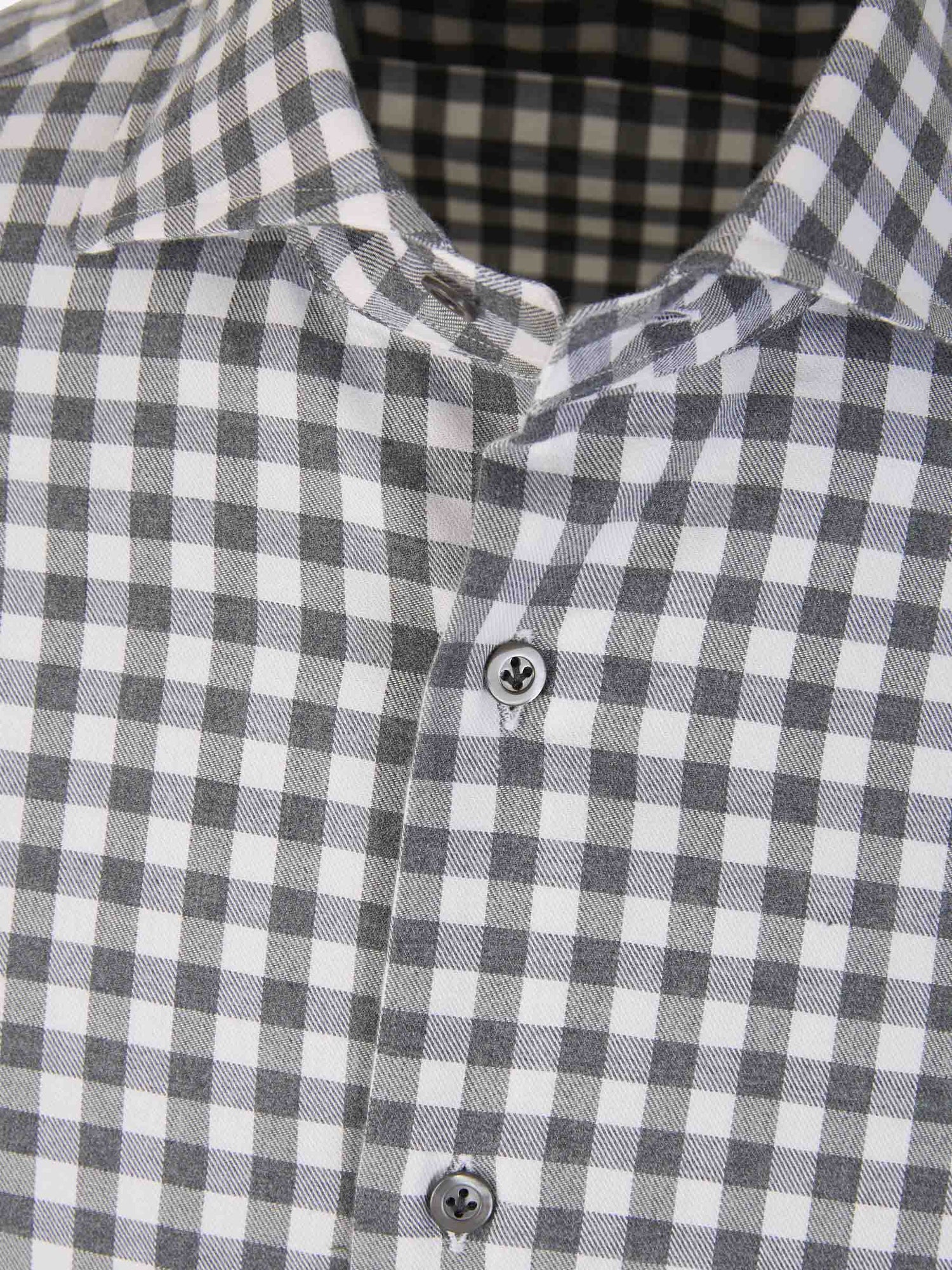 Outlet online Santa Eulalia Hombre Camisa Motivo Cuadros color Gris Carbon sku 531-006101 01 - Foto 3