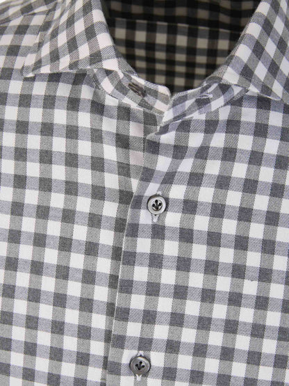 Outlet online Santa Eulalia Hombre Camisa Motivo Cuadros color Gris Carbon sku 531-006101 01 - Foto 3