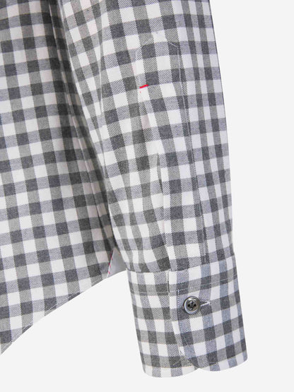 Outlet online Santa Eulalia Hombre Camisa Motivo Cuadros color Gris Carbon sku 531-006101 01 - Foto 4