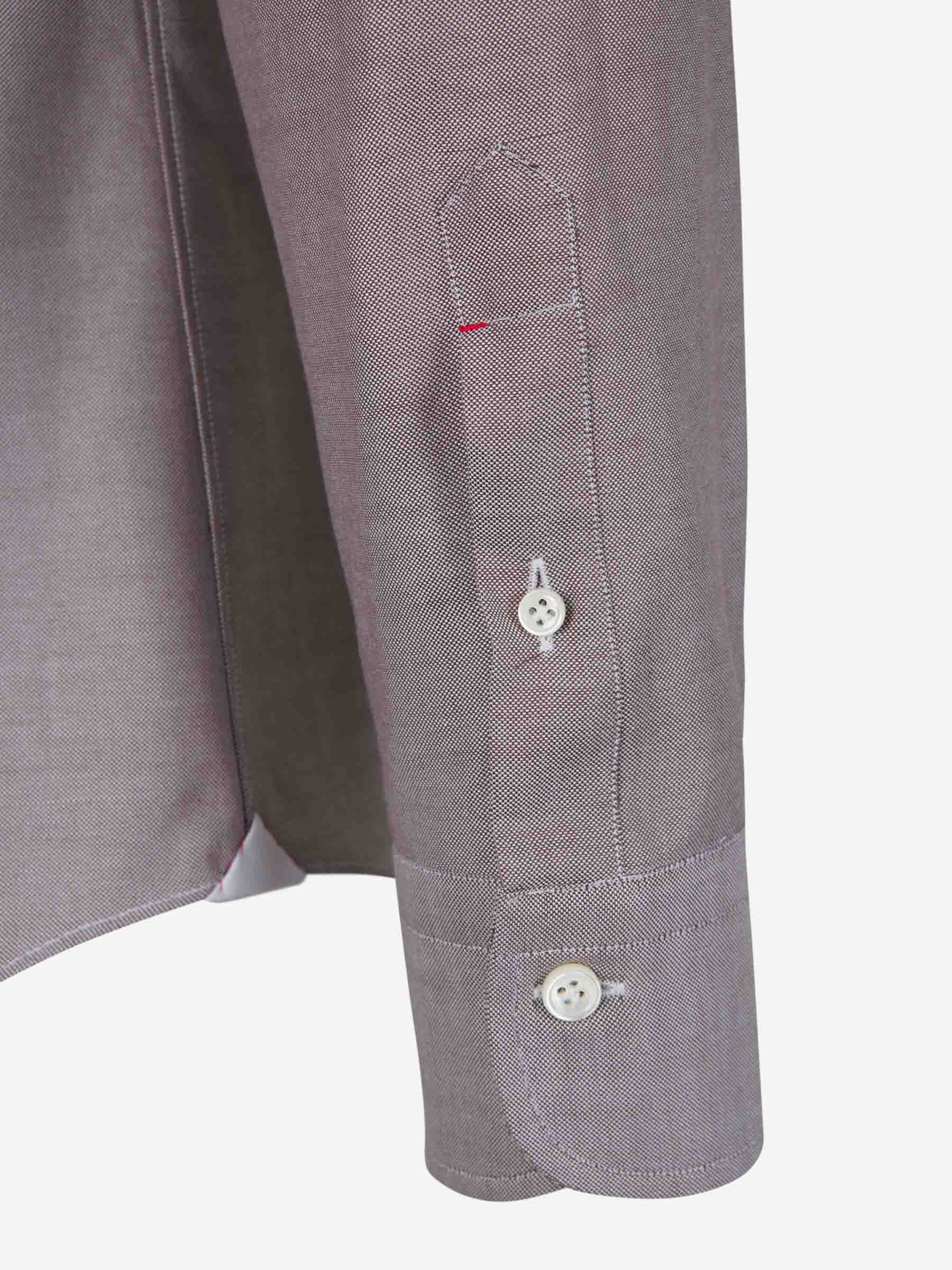Outlet online Santa Eulalia Hombre Camisa Algodón Texturizado color Burdeos sku 531-006105 01 - Foto 4
