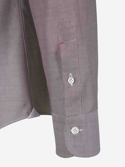 Outlet online Santa Eulalia Hombre Camisa Algodón Texturizado color Burdeos sku 531-006105 01 - Foto 4
