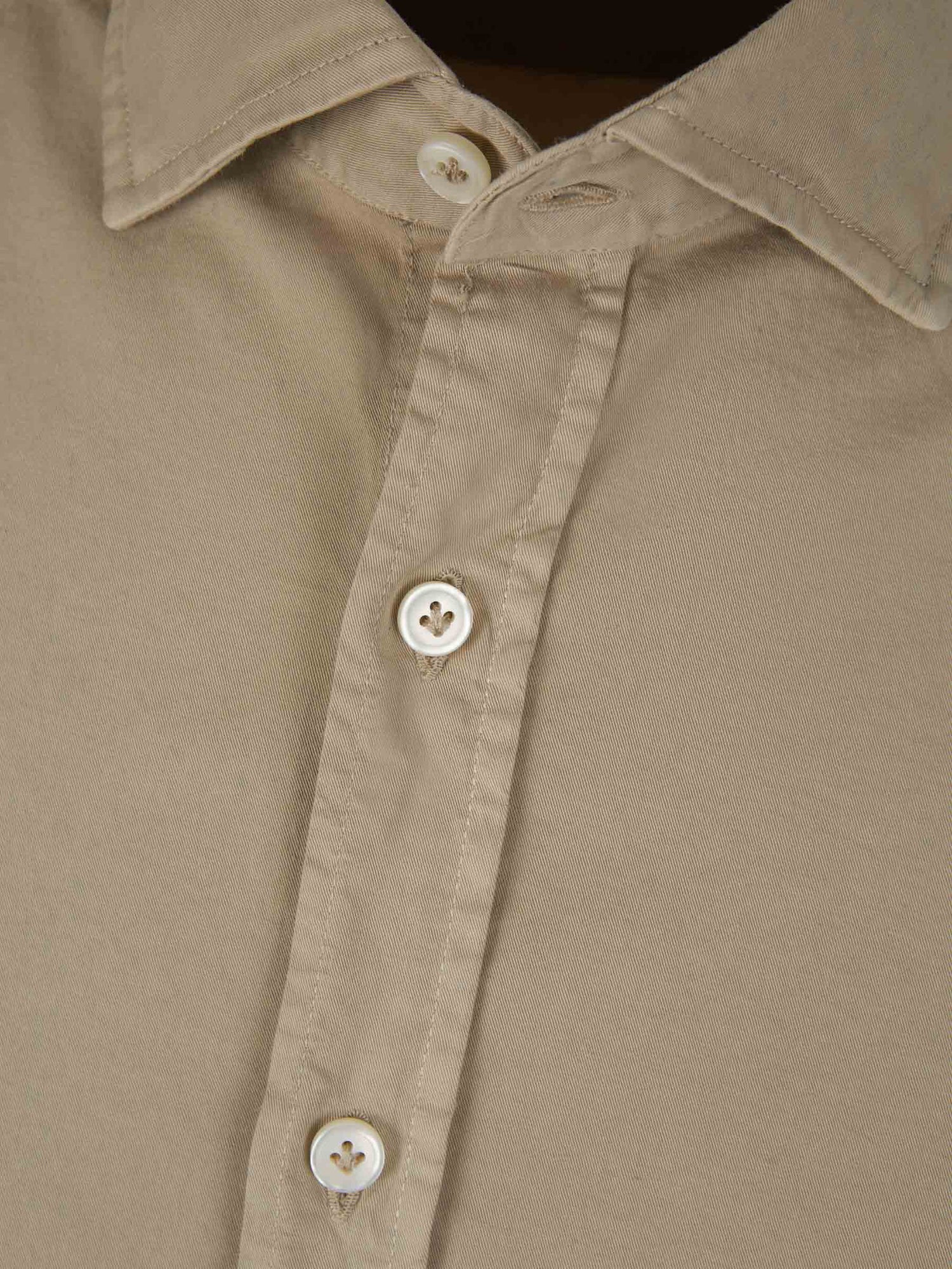 Outlet online Santa Eulalia Hombre Camisa Lisa Algodón color Burdeos sku 531-006107 04 - Foto 11
