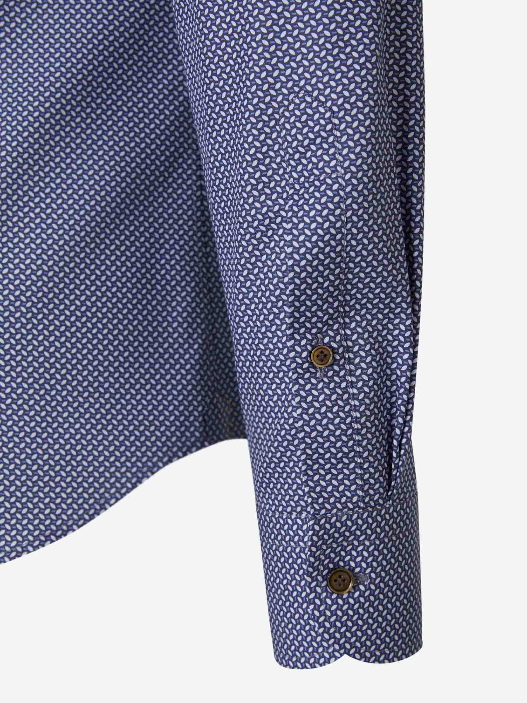Outlet online Santa Eulalia Hombre Camisa Motivo Geométrico color Azul Noche sku 531-006109 01 - Foto 4
