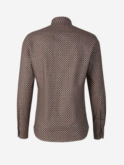 Outlet online Santa Eulalia Hombre Camisa Algodón Pata de Gallo color Marron sku 531-006111 01 - Foto 2
