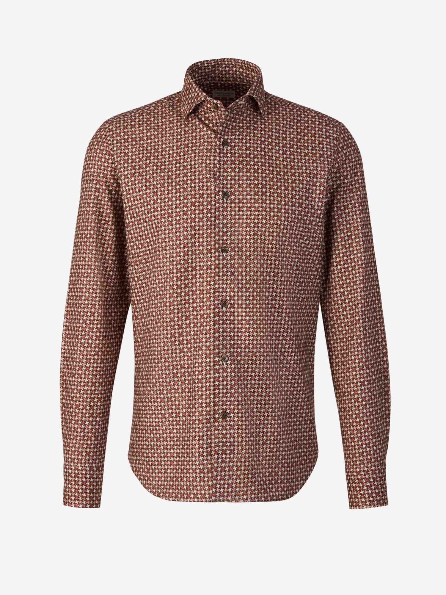 Outlet online Santa Eulalia Hombre Camisa Algodón Pata de Gallo color Marron sku 531-006111 01 - Foto 5