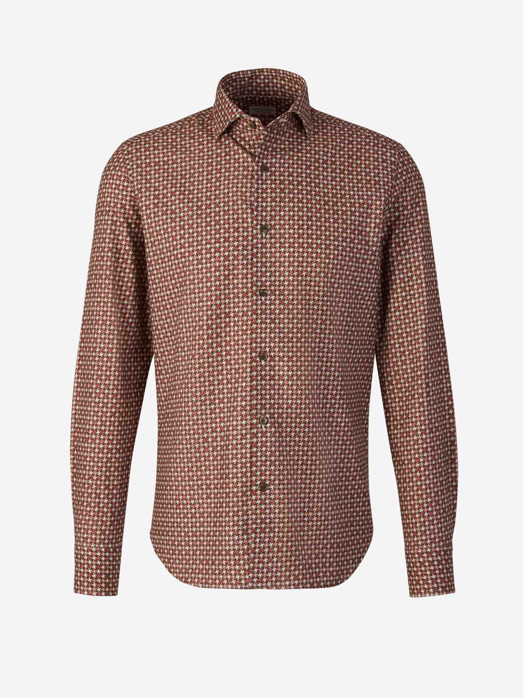 Outlet online Santa Eulalia Hombre Camisa Algodón Pata de Gallo color Marron sku 531-006111 01 - Foto 5