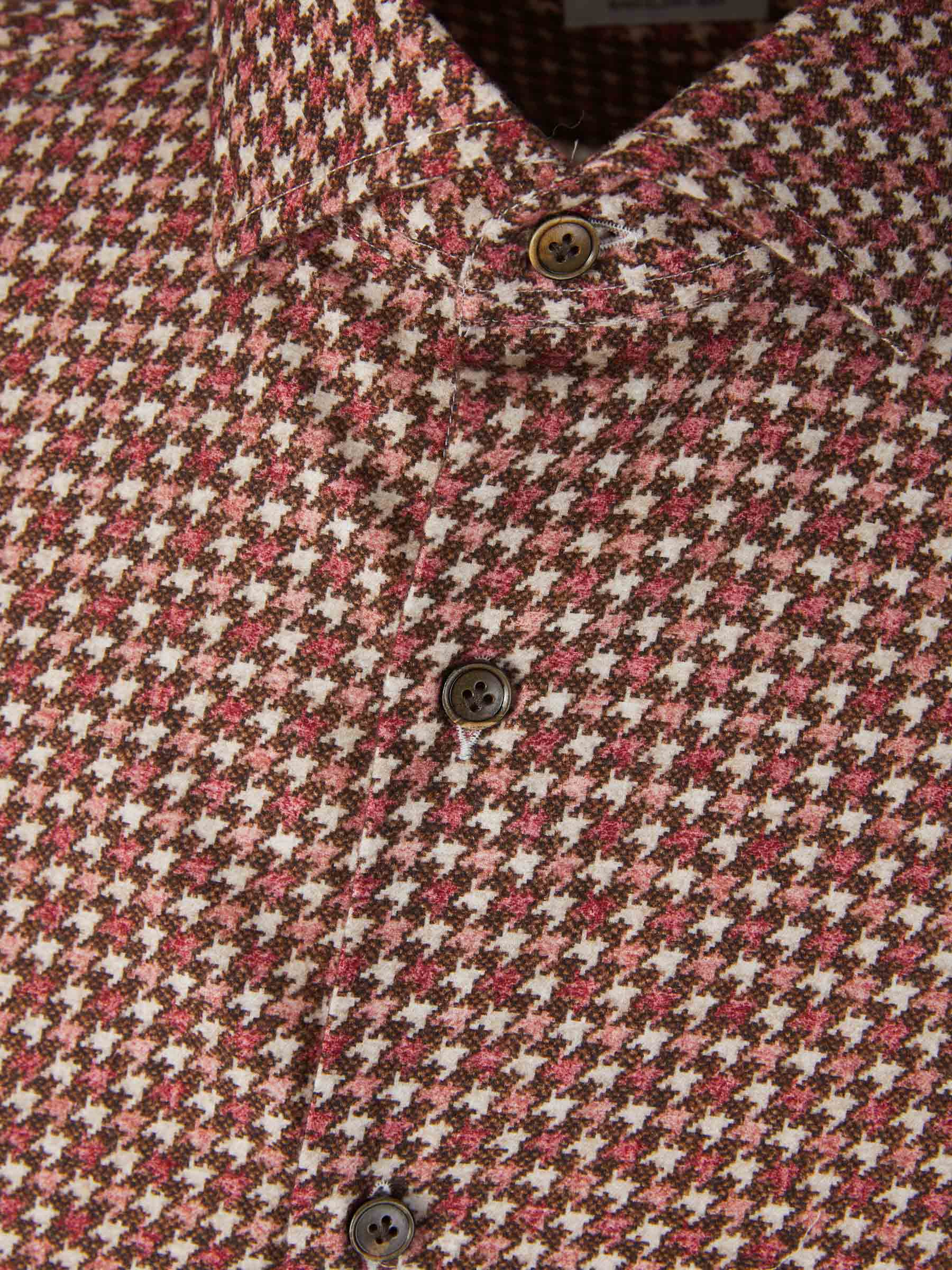 Outlet online Santa Eulalia Hombre Camisa Algodón Pata de Gallo color Marron sku 531-006111 01 - Foto 7