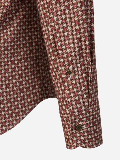 Outlet online Santa Eulalia Hombre Camisa Algodón Pata de Gallo color Marron sku 531-006111 01 - Foto 8