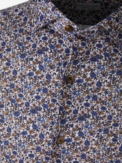 Outlet online Santa Eulalia Hombre Camisa Motivo Floral color Azul Cobalto sku 531-006113 01 - Foto 3