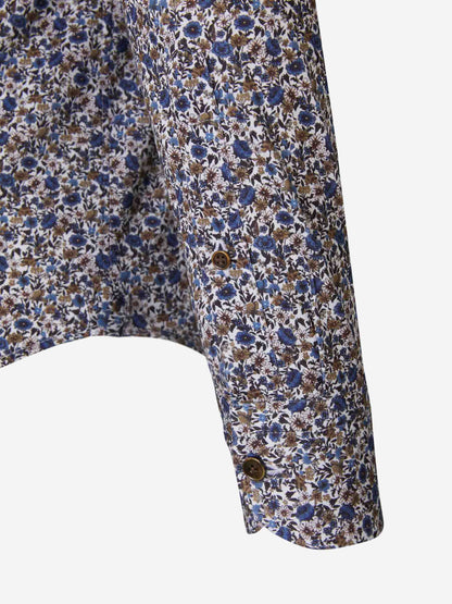Outlet online Santa Eulalia Hombre Camisa Motivo Floral color Azul Cobalto sku 531-006113 01 - Foto 4