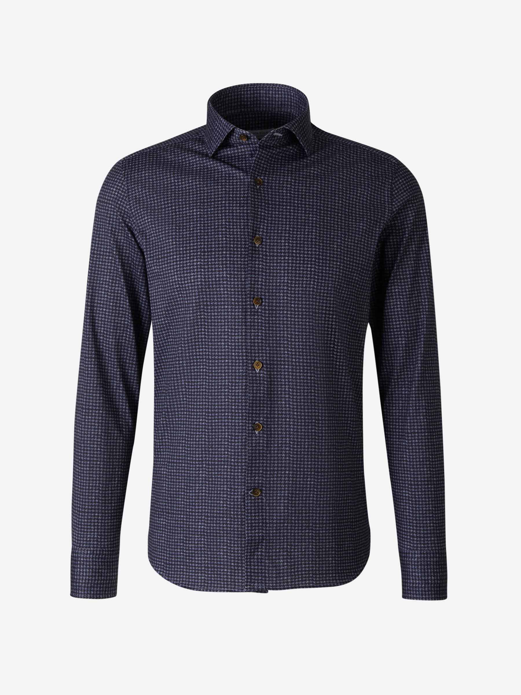 Outlet online Santa Eulalia Hombre Camisa Pata de Gallo color Azul Noche sku 531-006114 02 - Foto 1