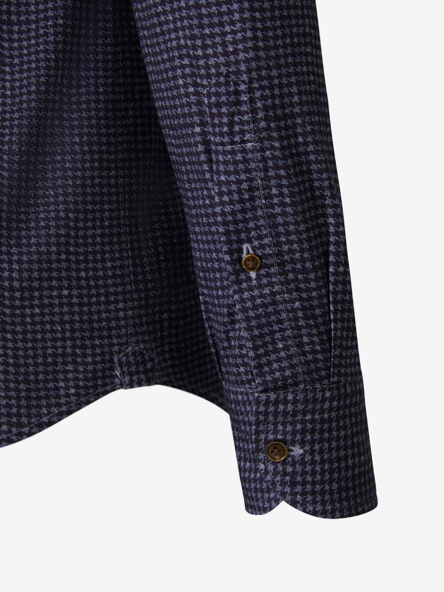 Outlet online Santa Eulalia Hombre Camisa Pata de Gallo color Azul Noche sku 531-006114 02 - Foto 4