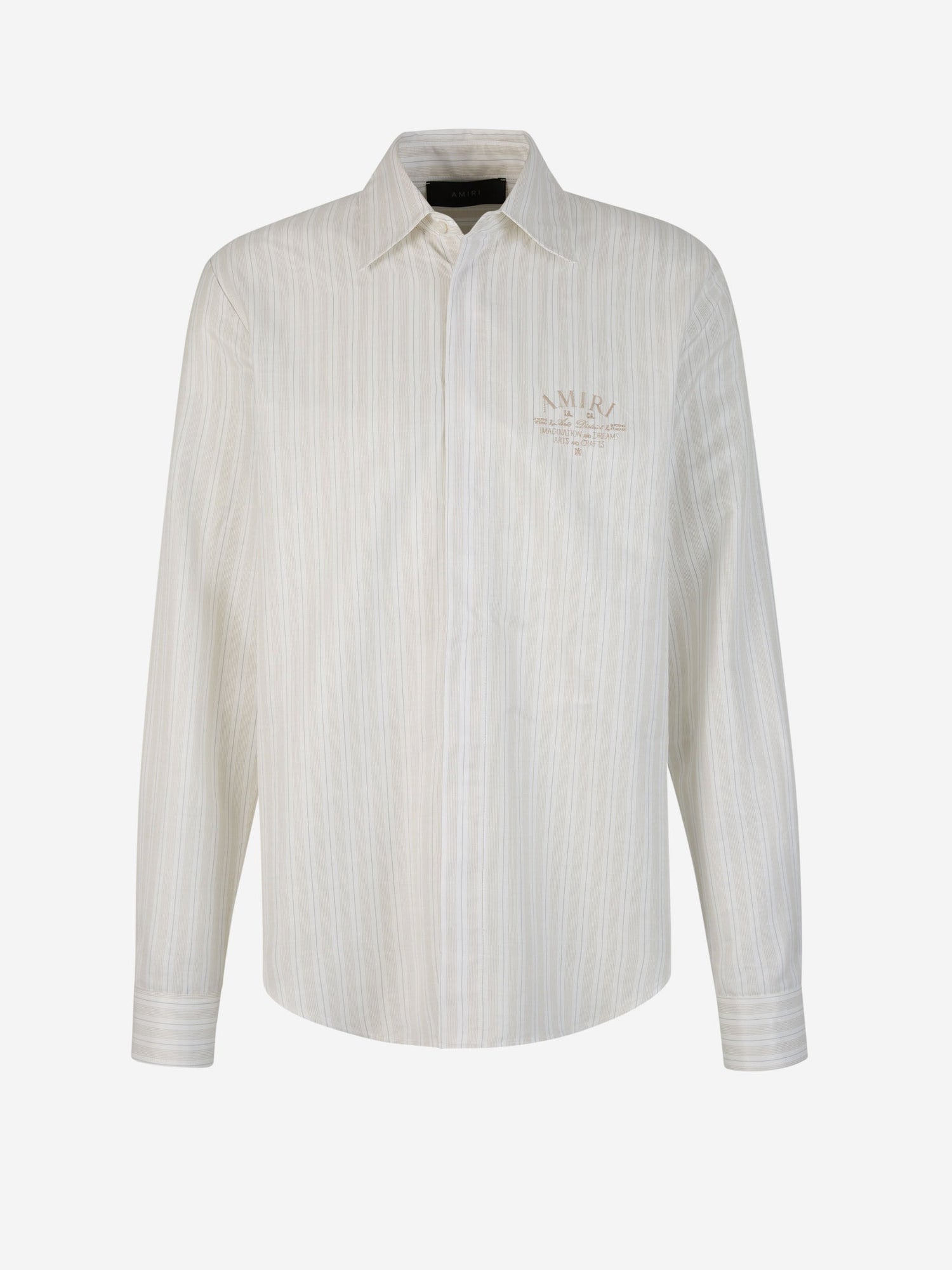 Outlet online Amiri Hombre Camisa Logo Rayas color Beis sku 531-006117 01 - Foto 1