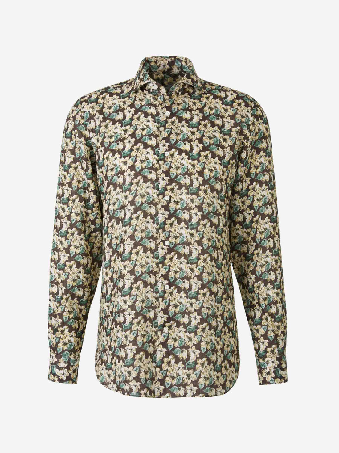 Vincenzo di Ruggiero Hombre Barcelona Camisa Motivo Floral color Verde Menta sku 531-006148 01 - Foto 1