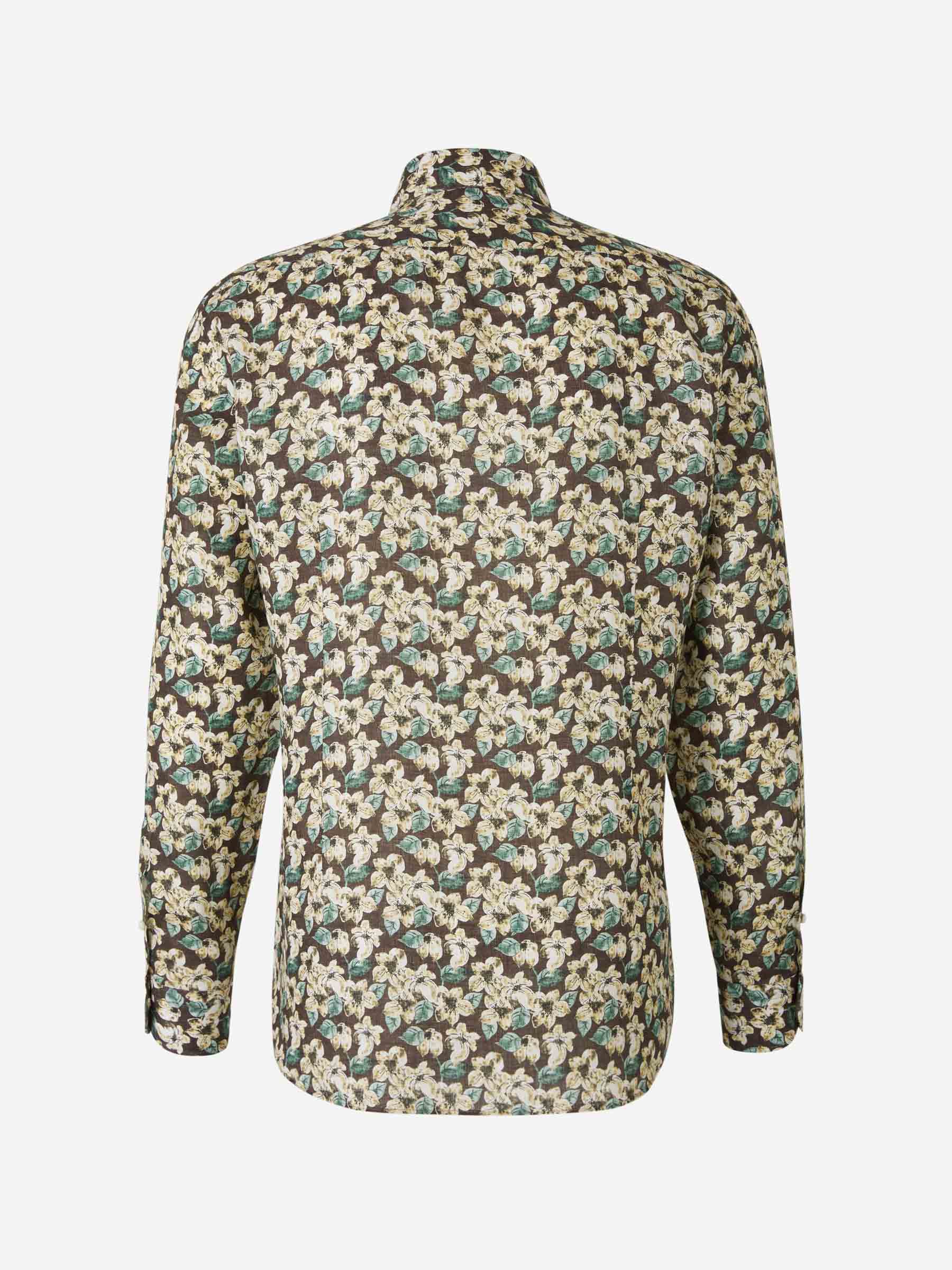Vincenzo di Ruggiero Hombre Barcelona Camisa Motivo Floral color Verde Menta sku 531-006148 01 - Foto 2