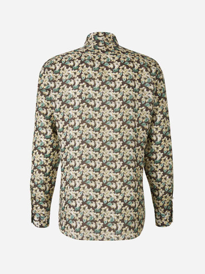 Vincenzo di Ruggiero Hombre Barcelona Camisa Motivo Floral color Verde Menta sku 531-006148 01 - Foto 2