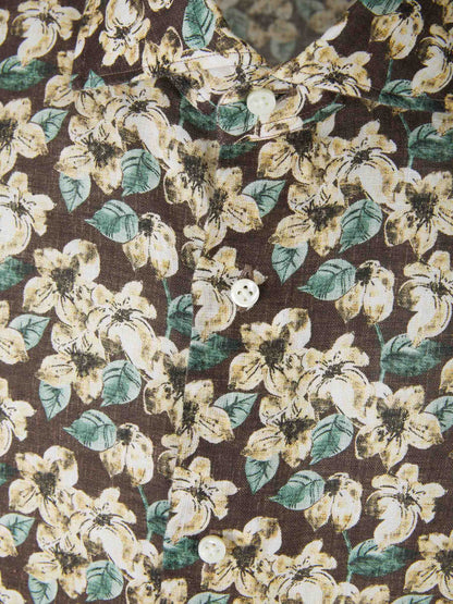 Vincenzo di Ruggiero Hombre Barcelona Camisa Motivo Floral color Verde Menta sku 531-006148 01 - Foto 3