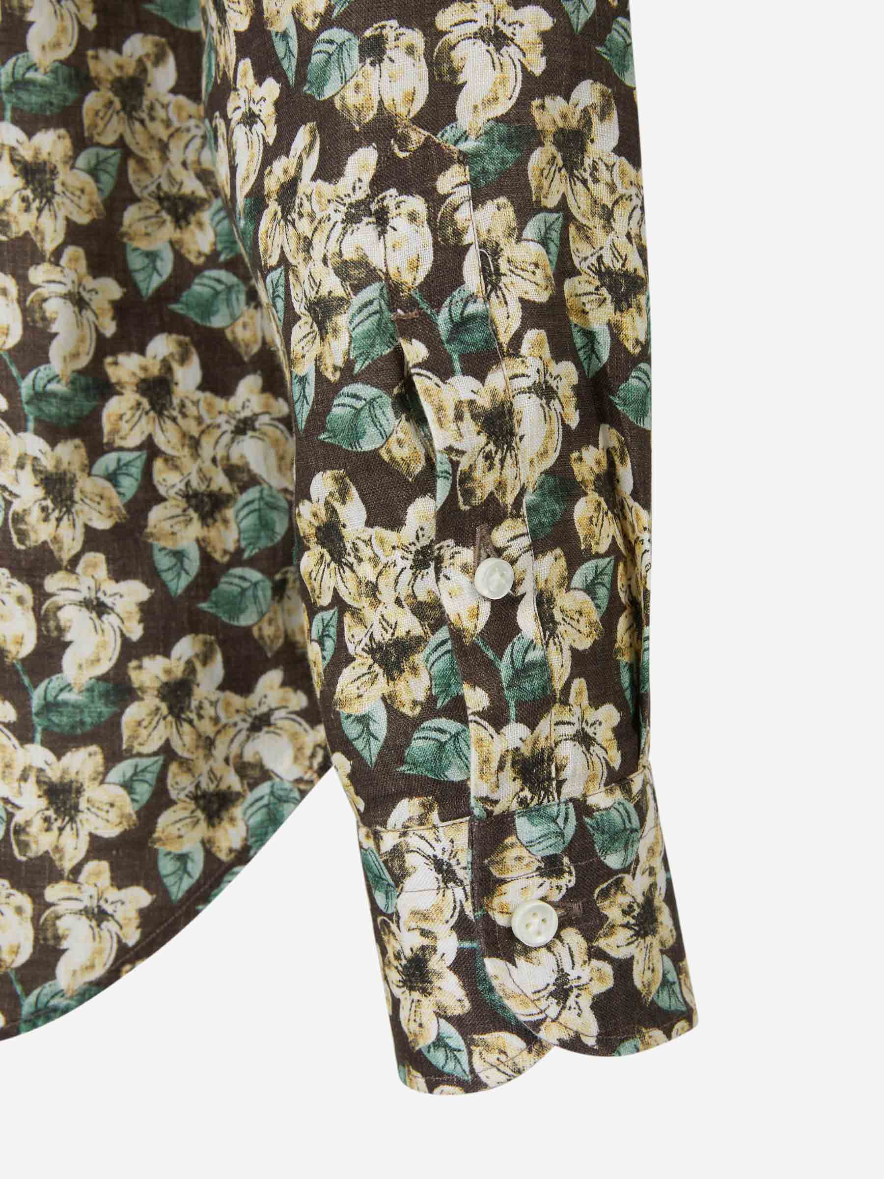 Vincenzo di Ruggiero Hombre Barcelona Camisa Motivo Floral color Verde Menta sku 531-006148 01 - Foto 4