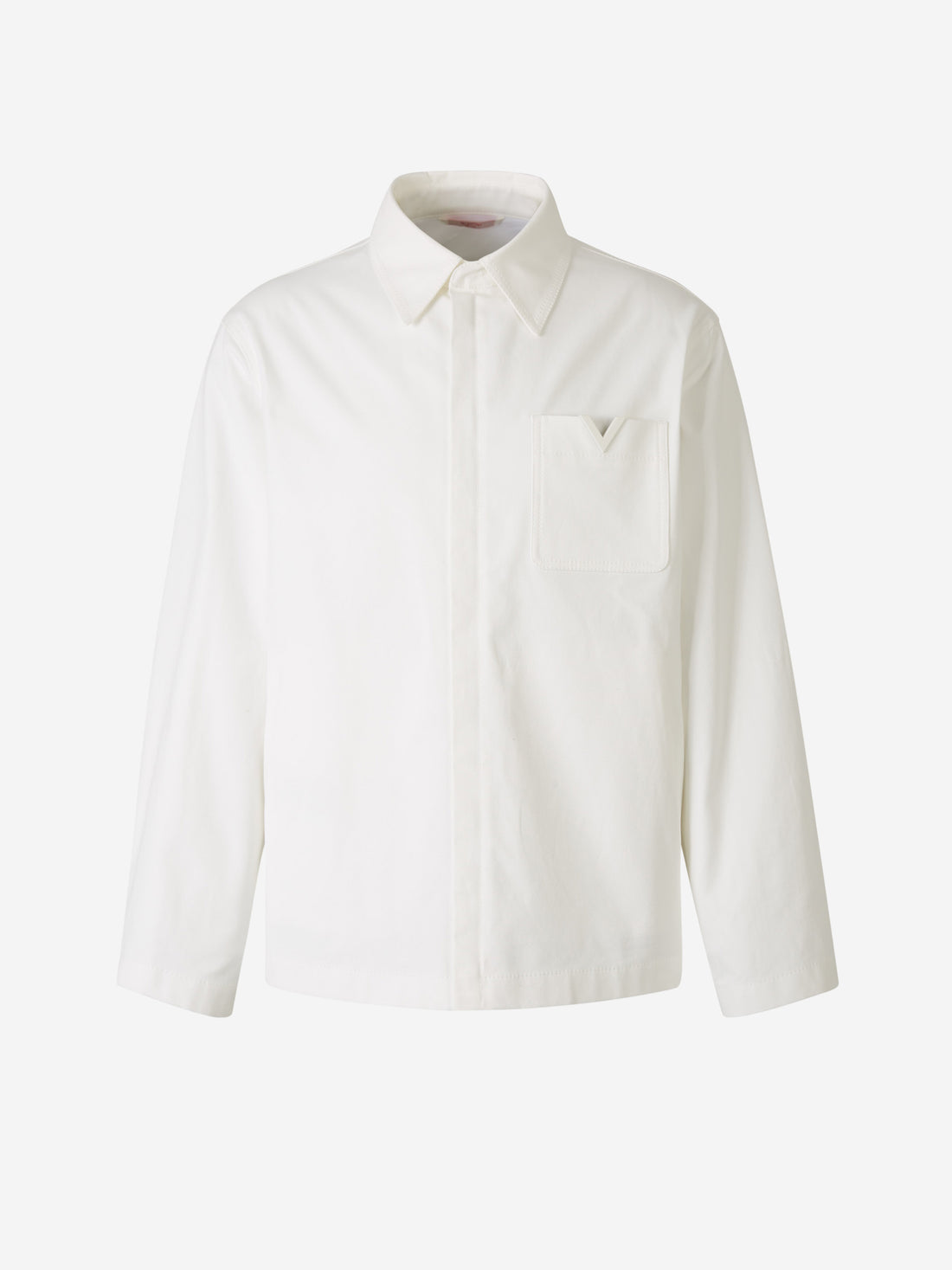 Valentino Hombre Barcelona Sobrecamisa Algodón Bolsillo color Blanco sku 531-006217 01 - Foto 1