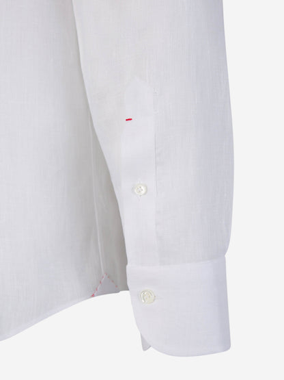 Santa Eulalia Hombre Barcelona Camisa Bolsillo Lino color Blanco sku 531-006246 01 - Foto 4