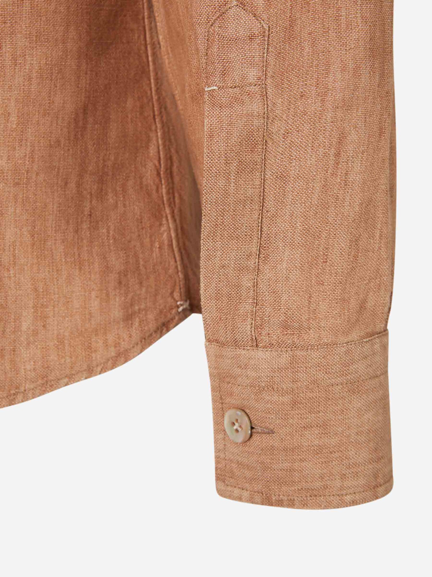Santa Eulalia Hombre Barcelona Camisa Bolsillos Lino color Caramelo sku 531-006263 01 - Foto 5