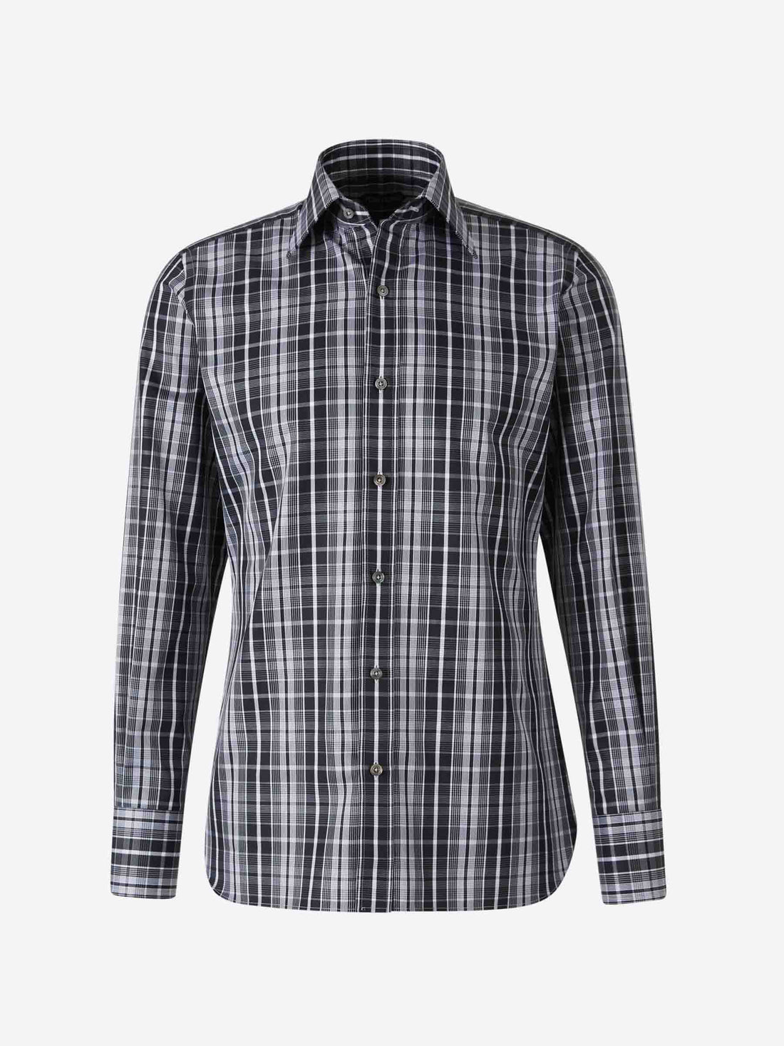 Tom Ford Hombre Barcelona Camisa Motivo Cuadros color Blanco y Negro sku 531-006285 01 - Foto 1