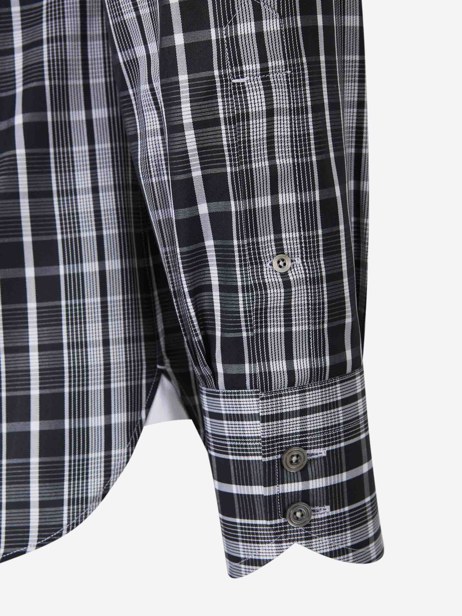 Tom Ford Hombre Barcelona Camisa Motivo Cuadros color Blanco y Negro sku 531-006285 01 - Foto 4