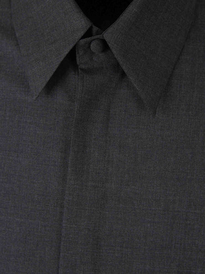 Valentino Hombre Barcelona Camisa Lana Logo color Gris Antracita sku 531-006296 01 - Foto 3