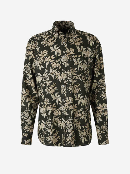 Outlet online Tom Ford Hombre Camisa Motivo Floral color Verde Oscuro sku 531-006396 01 - Foto 1