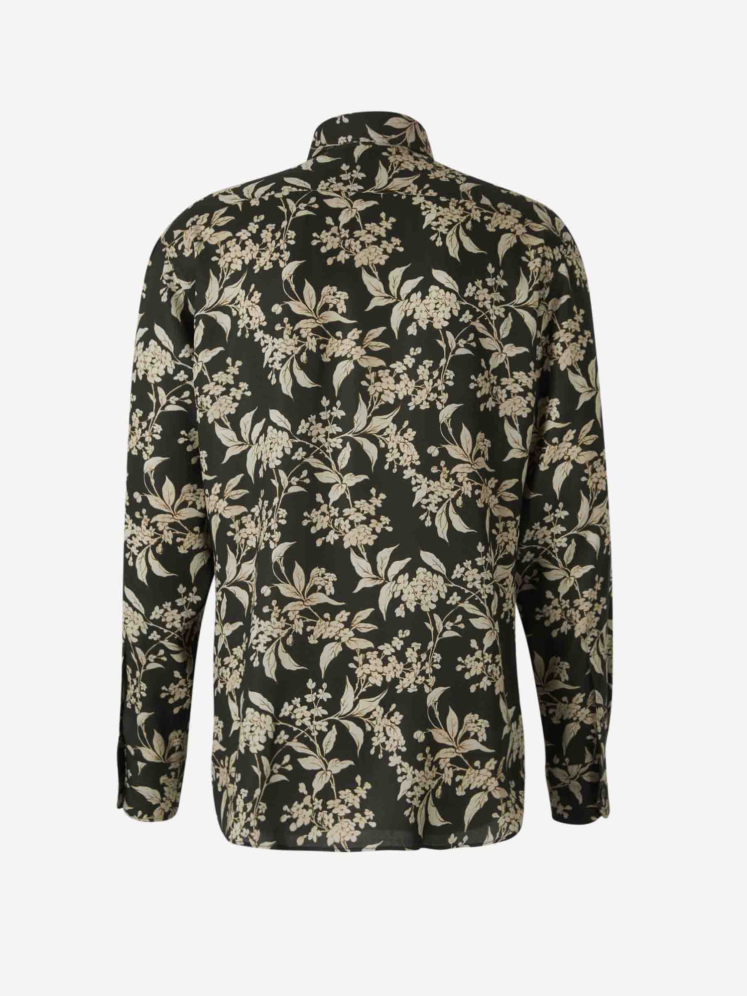 Outlet online Tom Ford Hombre Camisa Motivo Floral color Verde Oscuro sku 531-006396 01 - Foto 2