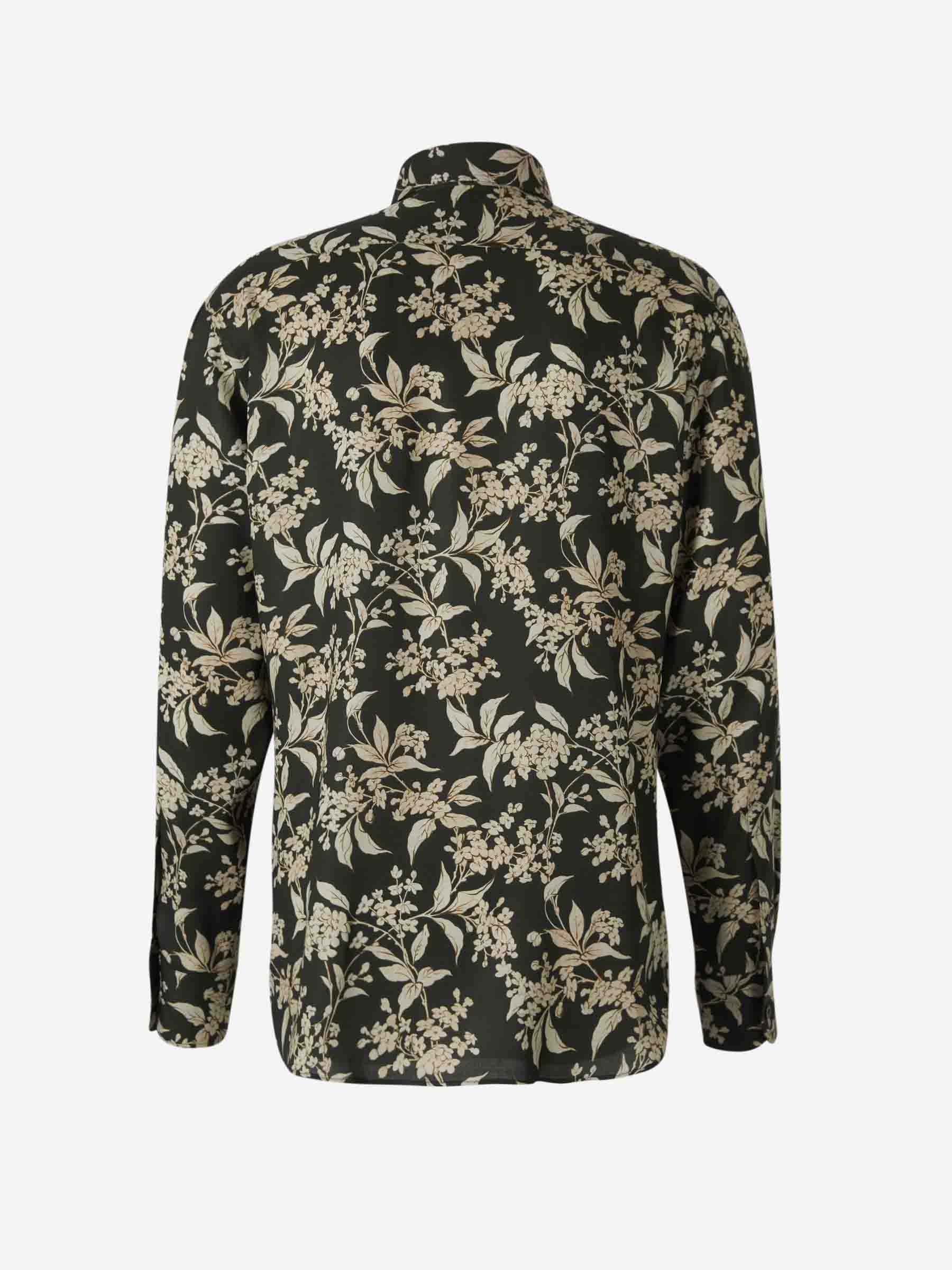 Outlet online Tom Ford Hombre Camisa Motivo Floral color Verde Oscuro sku 531-006396 01 - Foto 2