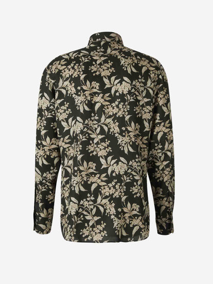 Outlet online Tom Ford Hombre Camisa Motivo Floral color Verde Oscuro sku 531-006396 01 - Foto 2