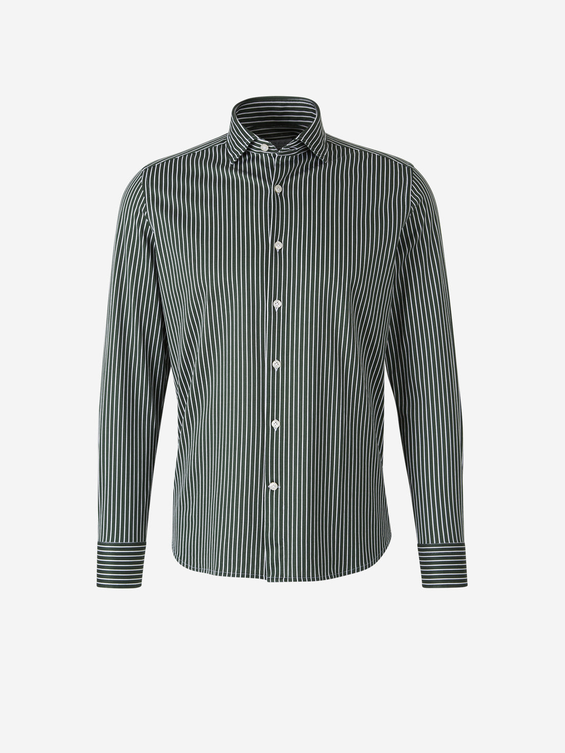 Santa Eulalia Hombre Barcelona Camisa Algodón Rayas color Verde Oscuro sku 531-006411 02 - Foto 1