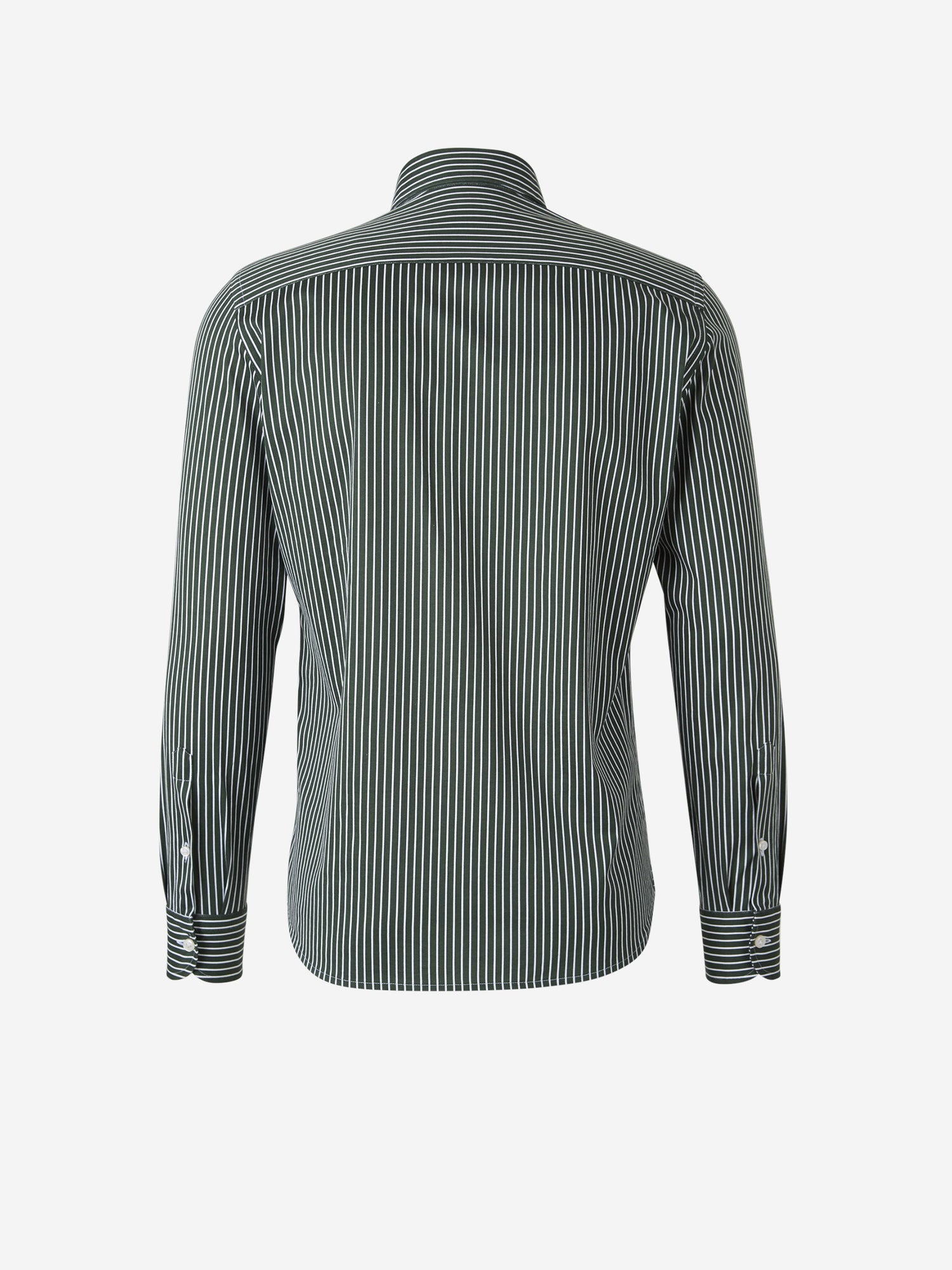 Santa Eulalia Hombre Barcelona Camisa Algodón Rayas color Verde Oscuro sku 531-006411 02 - Foto 2