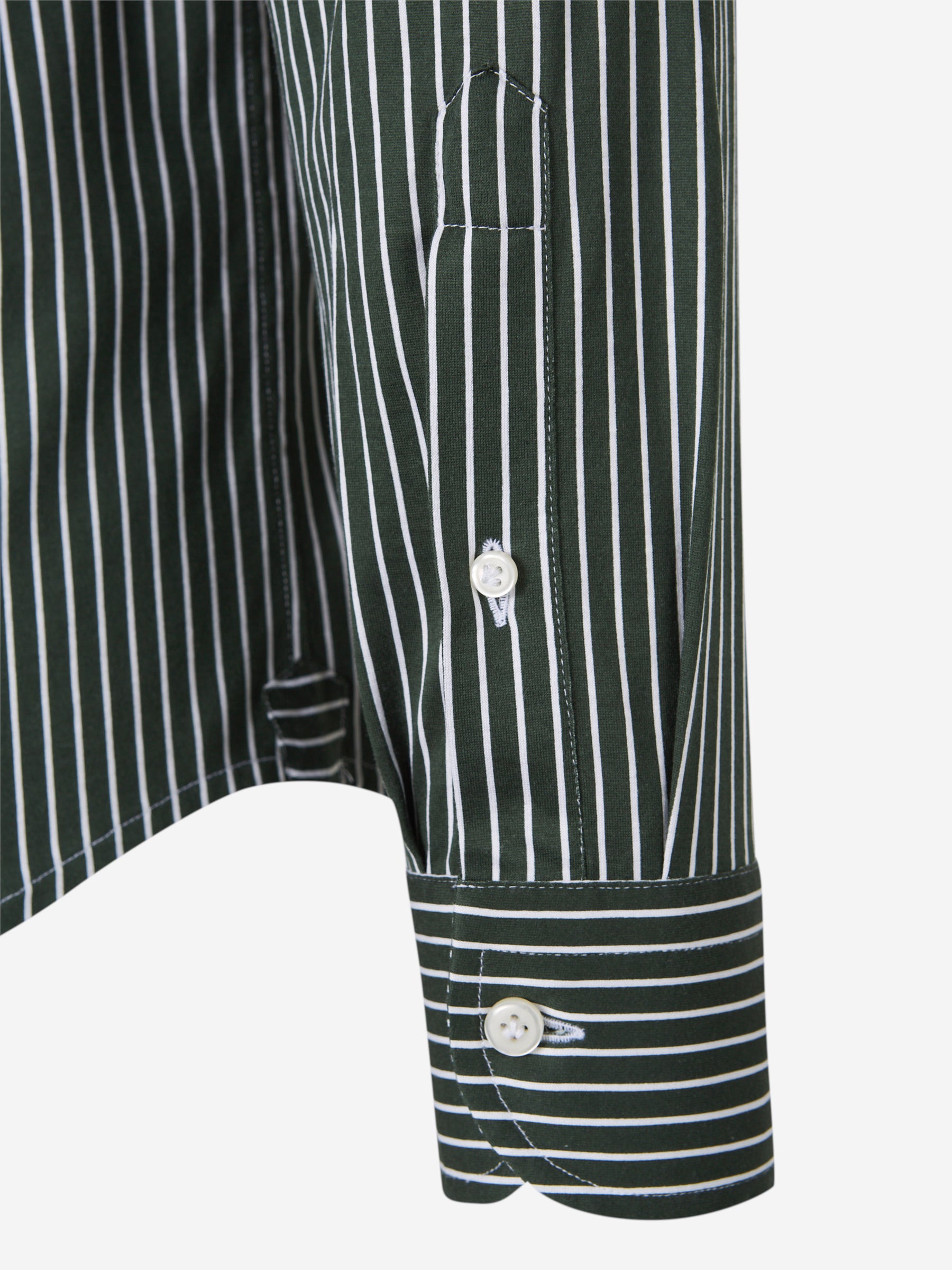 Santa Eulalia Hombre Barcelona Camisa Algodón Rayas color Verde Oscuro sku 531-006411 02 - Foto 4