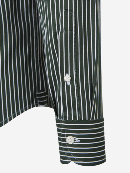 Santa Eulalia Hombre Barcelona Camisa Algodón Rayas color Verde Oscuro sku 531-006411 02 - Foto 4