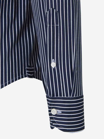 Santa Eulalia Hombre Barcelona Camisa Algodón Rayas color Azul Noche sku 531-006411 03 - Foto 4