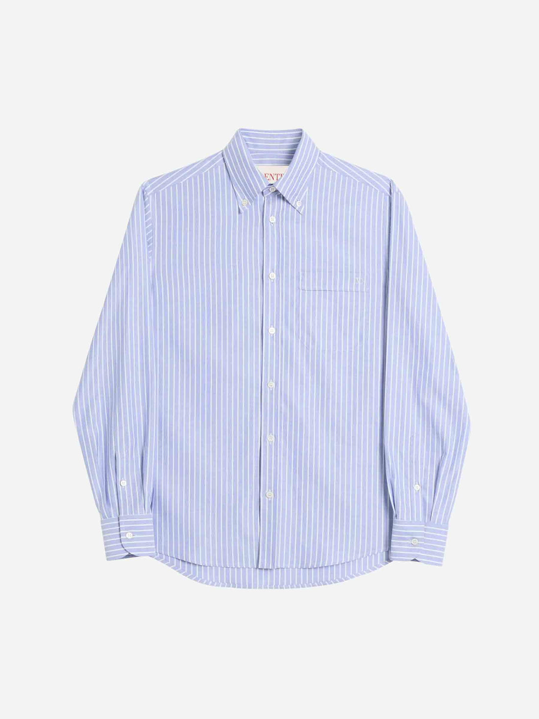 Valentino Hombre Barcelona Camisa Rayas Algodón color Azul sku 531-006412 01 - Foto 1