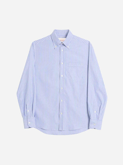Valentino Hombre Barcelona Camisa Rayas Algodón color Azul sku 531-006412 01 - Foto 1