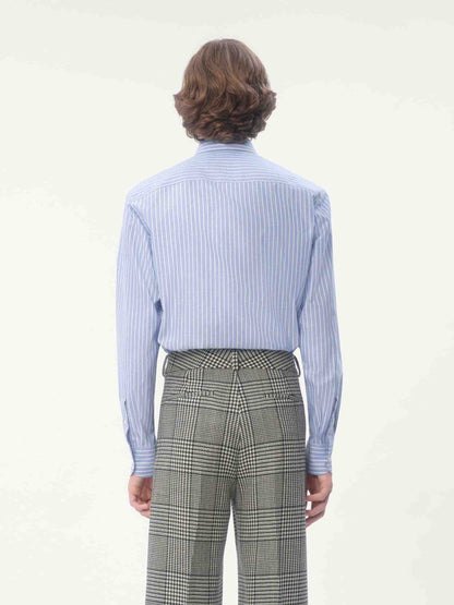 Valentino Hombre Barcelona Camisa Rayas Algodón color Azul sku 531-006412 01 - Foto 4