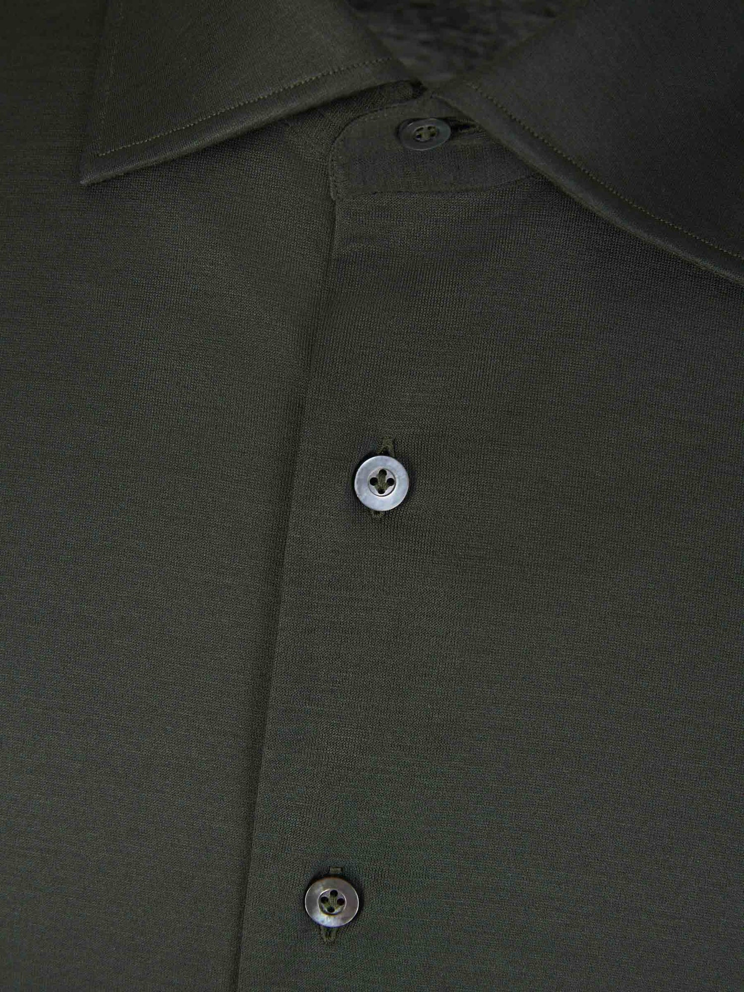 Fray Hombre Barcelona Camisa Micro Punto color Verde Oscuro sku 531-006415 03 - Foto 3