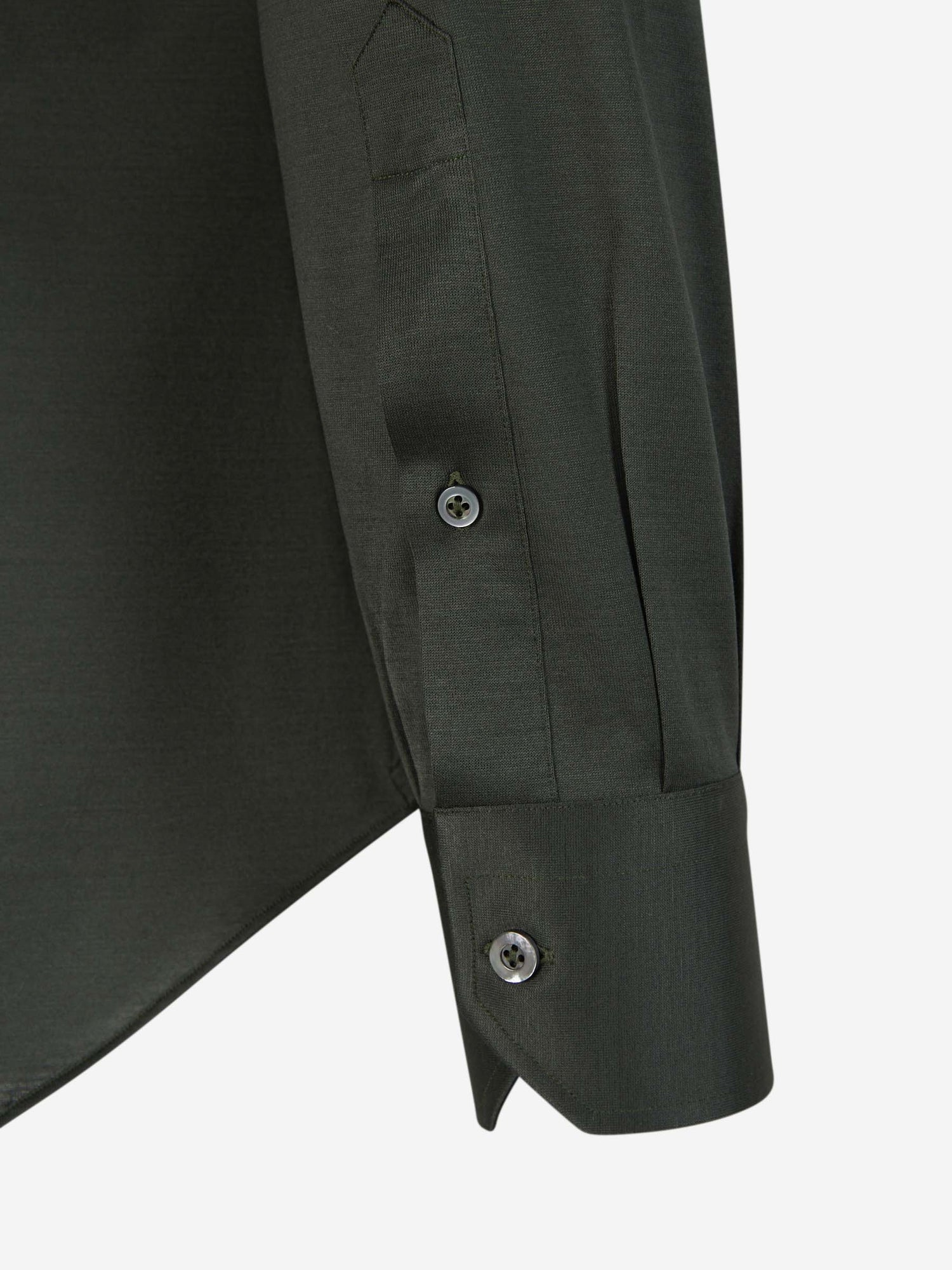 Fray Hombre Barcelona Camisa Micro Punto color Verde Oscuro sku 531-006415 03 - Foto 4