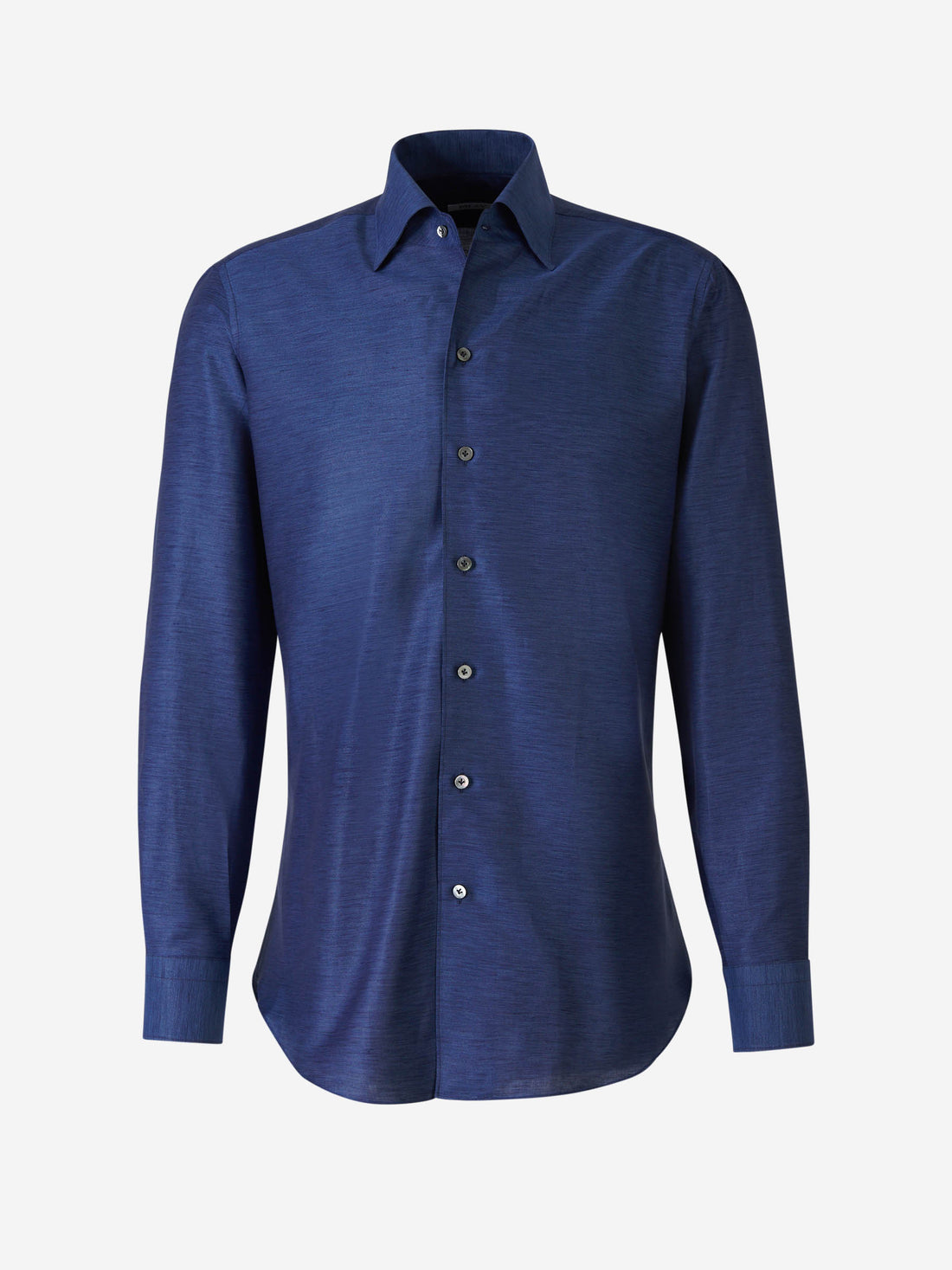 Outlet online Fray Hombre Camisa Fil a Fil Lino color Azul Marino sku 531-006417 03 - Foto 1