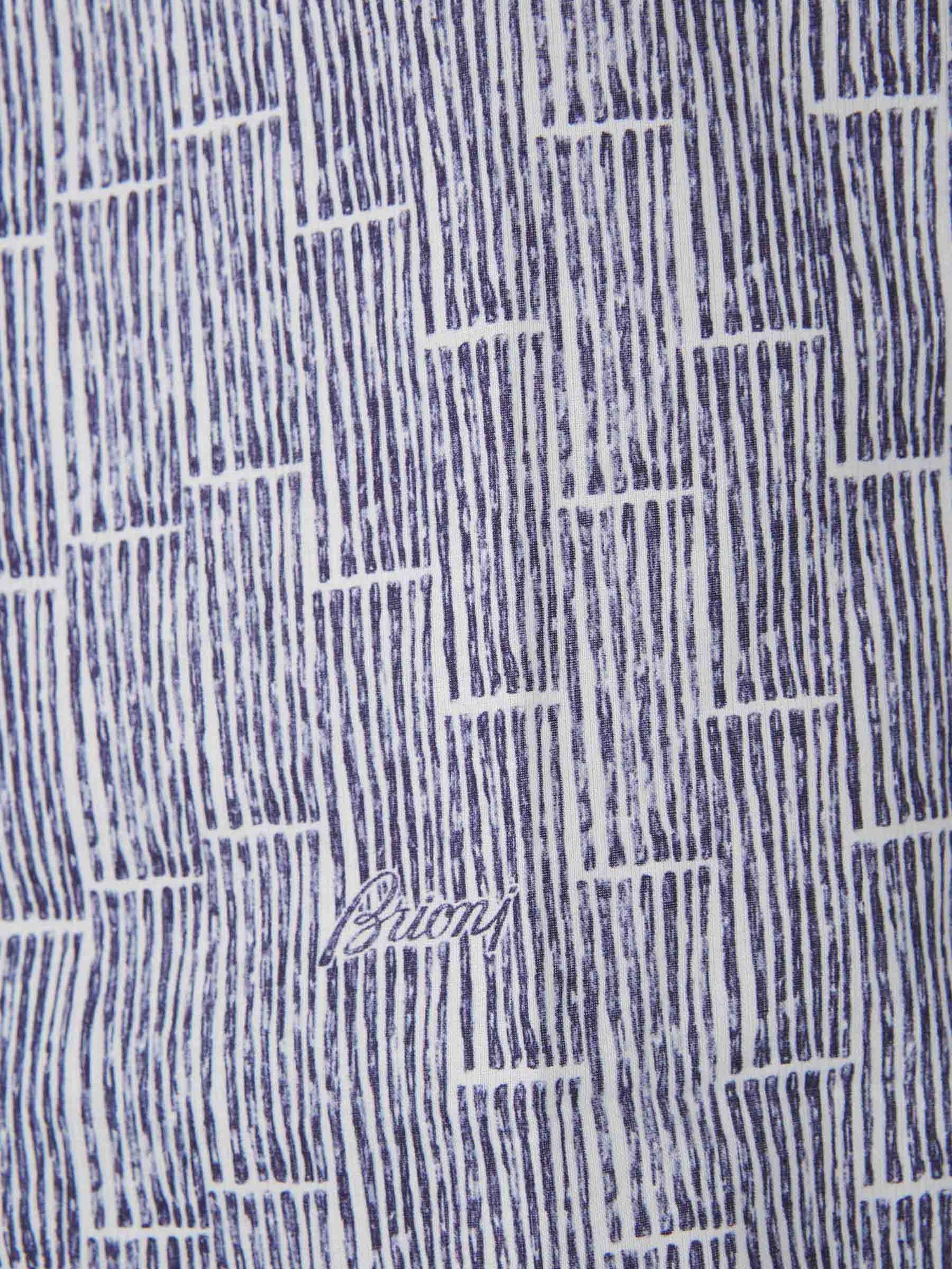 Brioni Hombre Barcelona Camisa Estampada Algodón color Azul sku 531-006424 01 - Foto 6