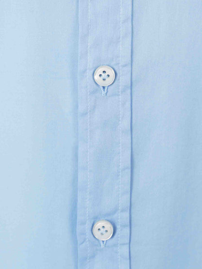 Outlet online Santa Eulalia Hombre Camisa Lisa Algodón color Azul sku 531-006426 01 - Foto 3