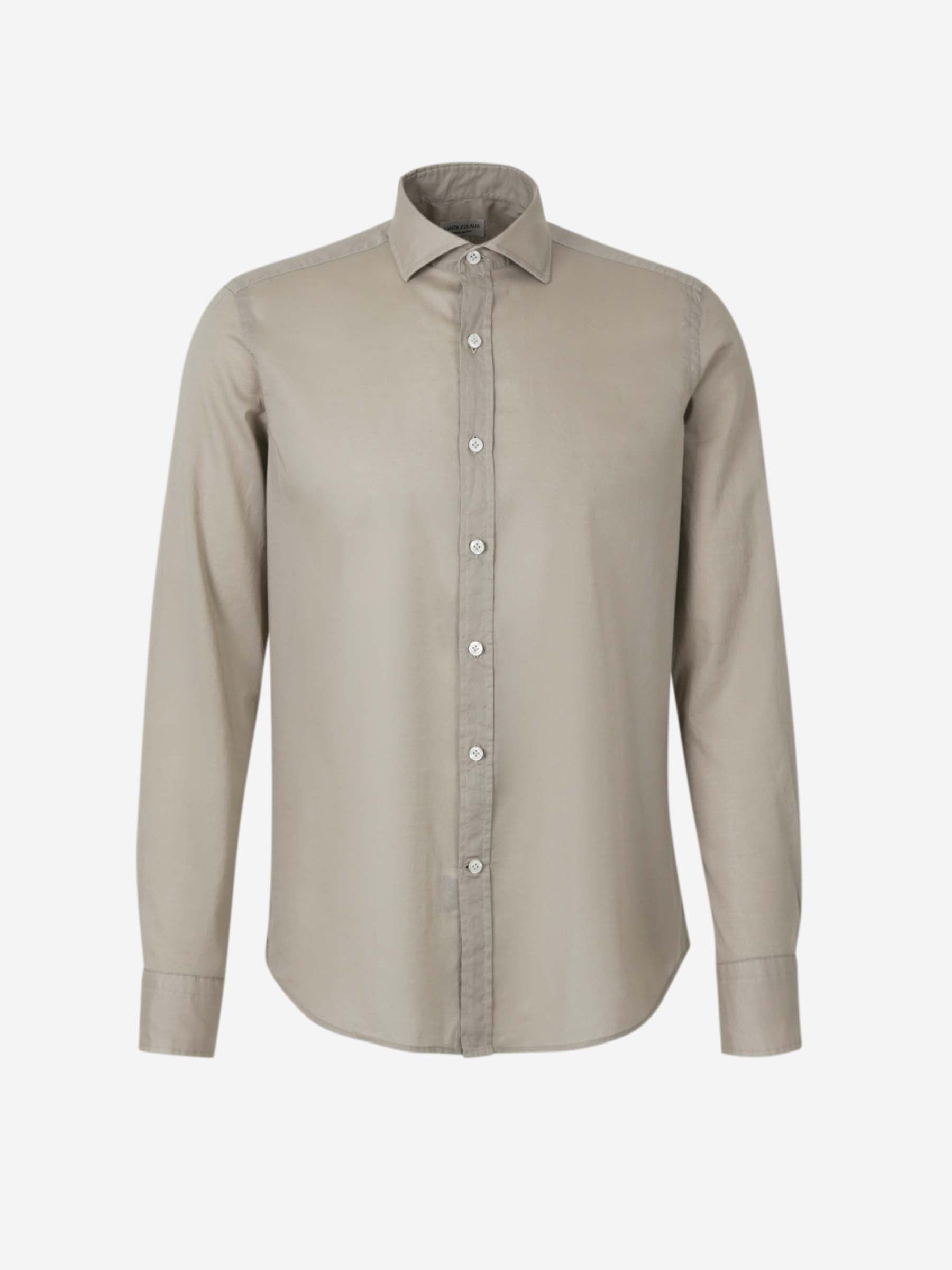 Santa Eulalia Hombre Barcelona Camisa Lisa Algodón color Taupe sku 531-006426 03 - Foto 1